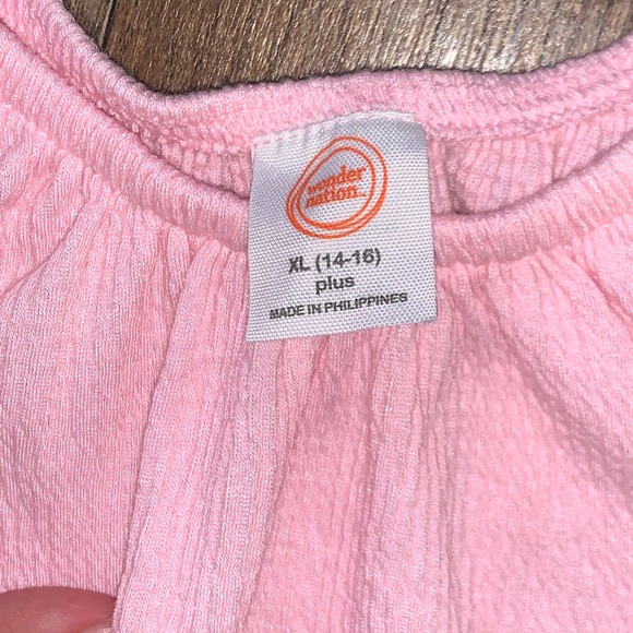 Wonder Nation NWT mixed media boho skirt/shirt/scrunchie set size XL 14-16 Plus - Picture 6 of 6